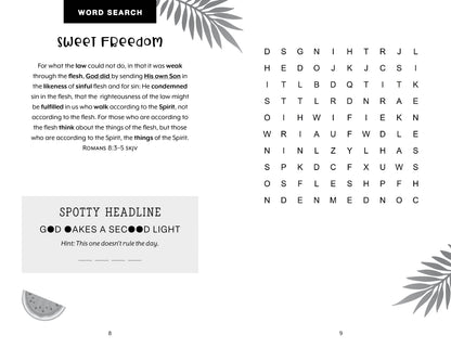 Jumbo Bible Summer Word Games - The Christian Gift Company