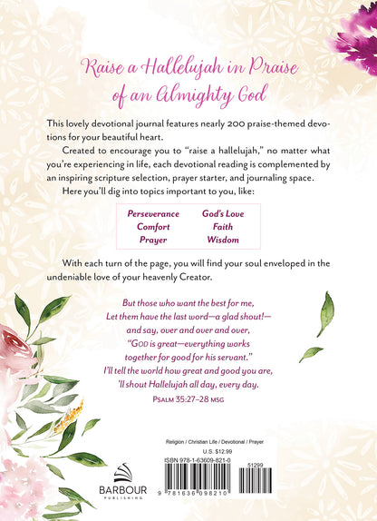 Raise a Hallelujah Prayer and Praise Journal - The Christian Gift Company
