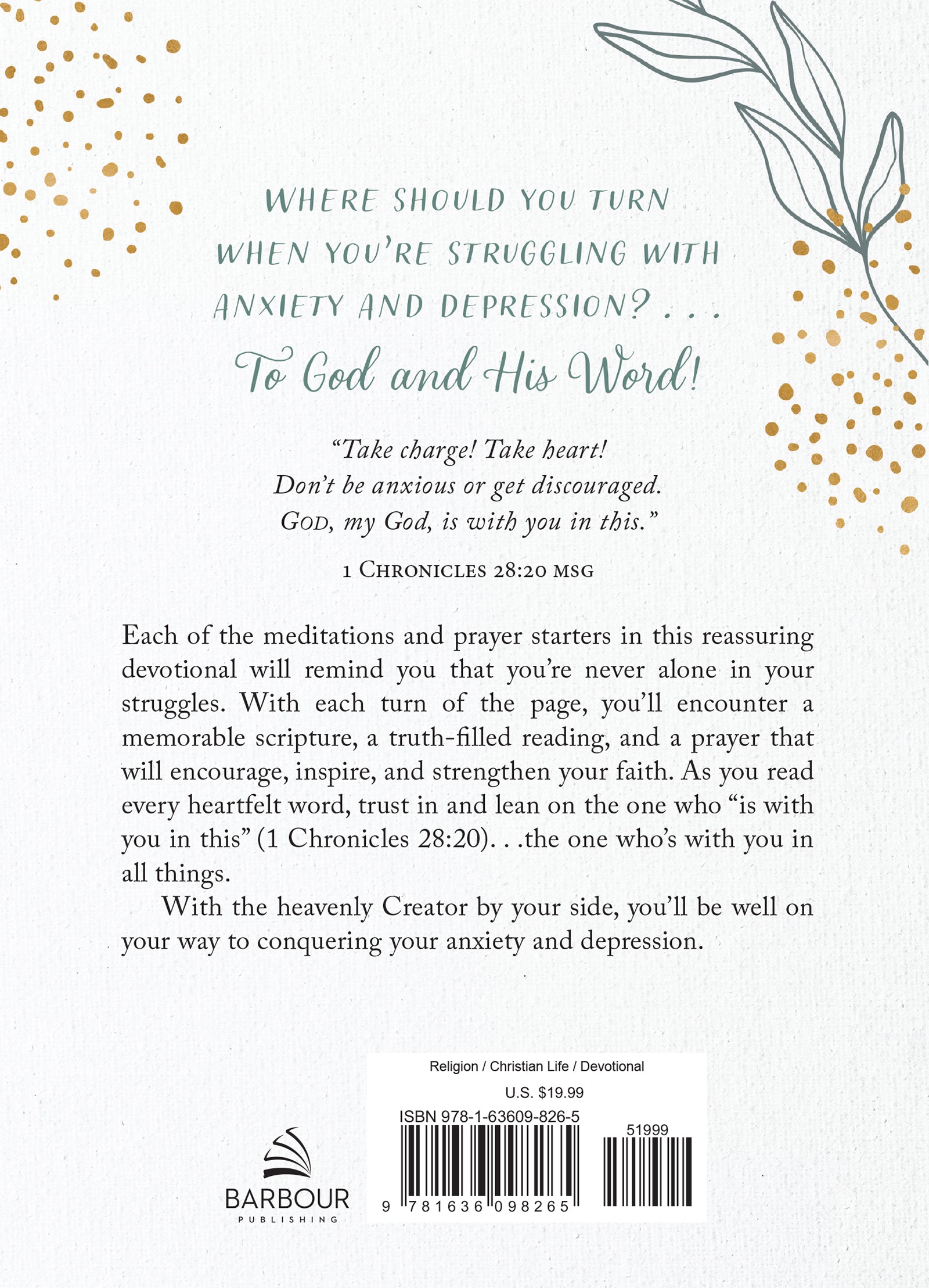 Daily Devotions to Conquer Anxiety and Depression - The Christian Gift Company