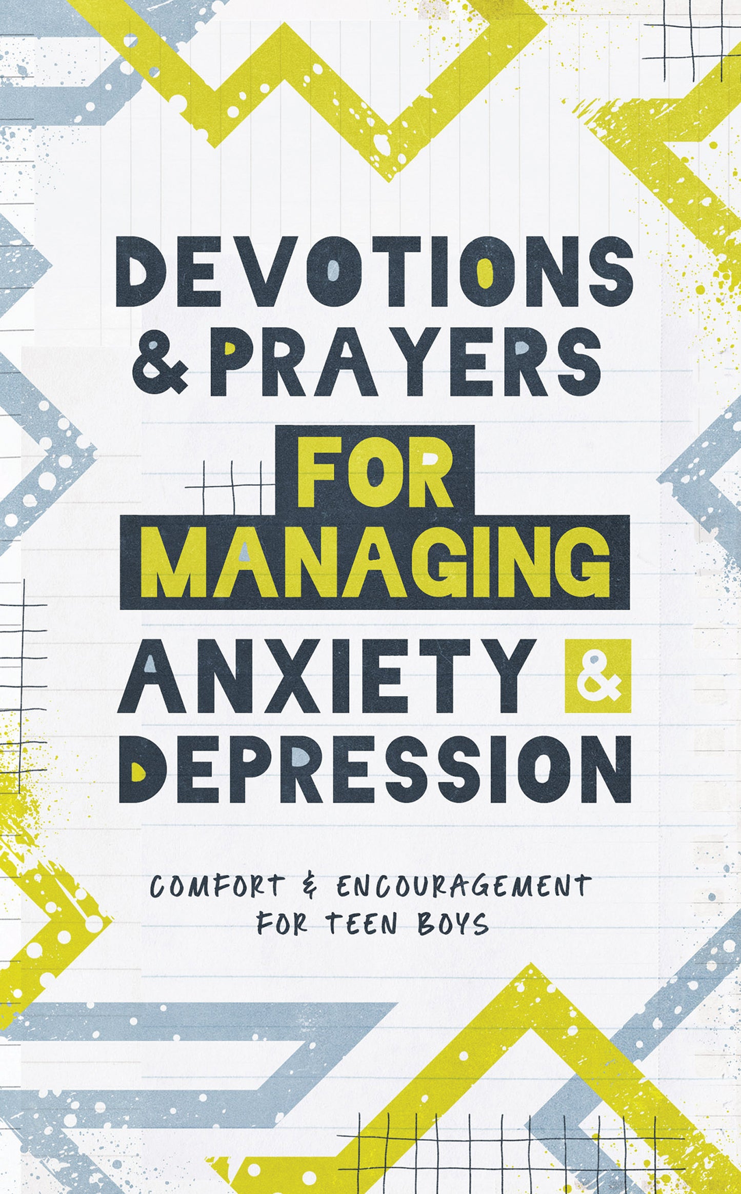 Devotions and Prayers for Managing Anxiety and Depression (teen boy) - The Christian Gift Company