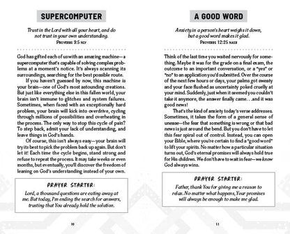 Devotions and Prayers for Managing Anxiety and Depression (teen boy) - The Christian Gift Company