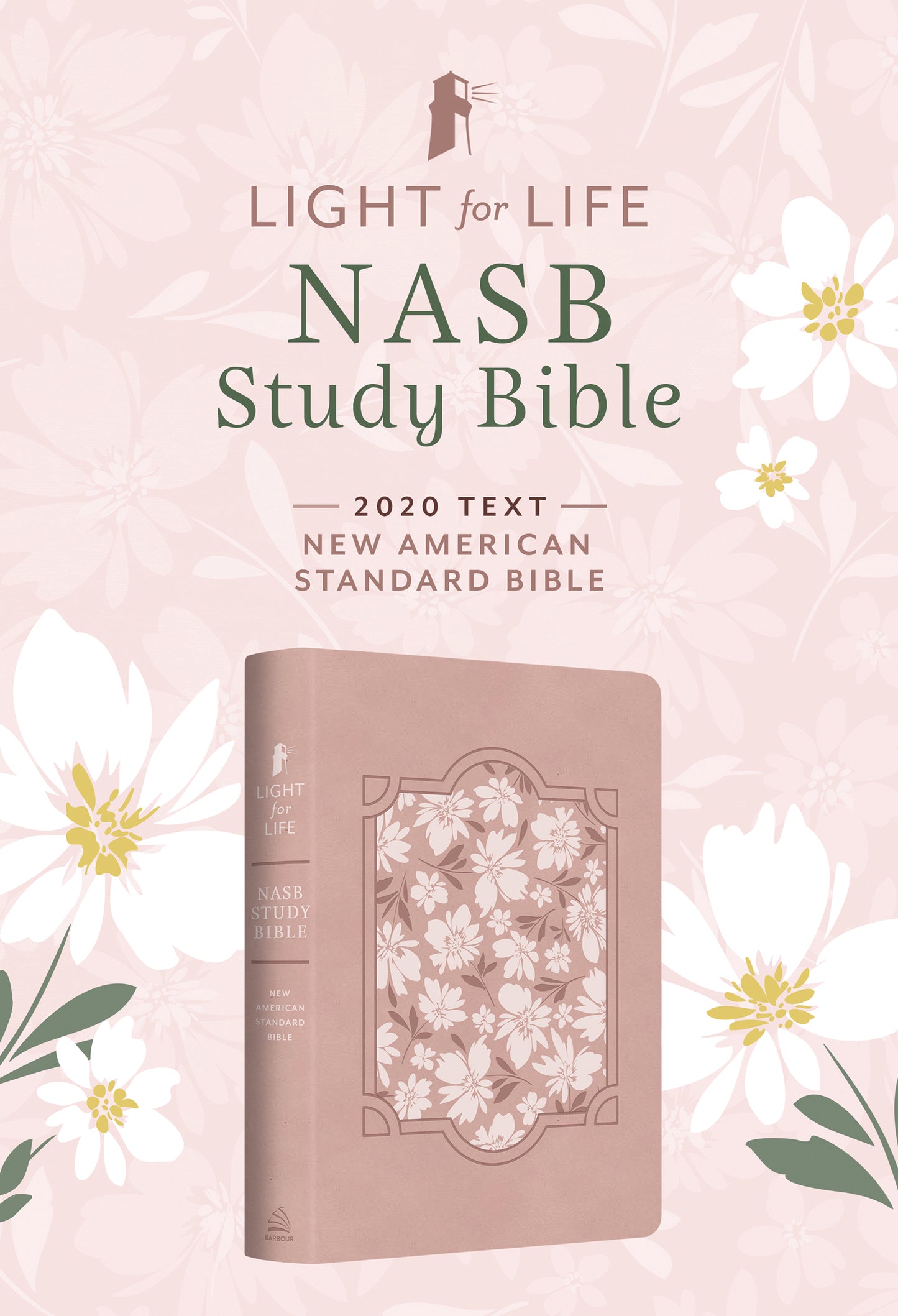 Light for Life NASB Study Bible (Blush Bouquet) - The Christian Gift Company