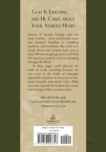 200 Prayers to Quiet an Anxious Heart - The Christian Gift Company