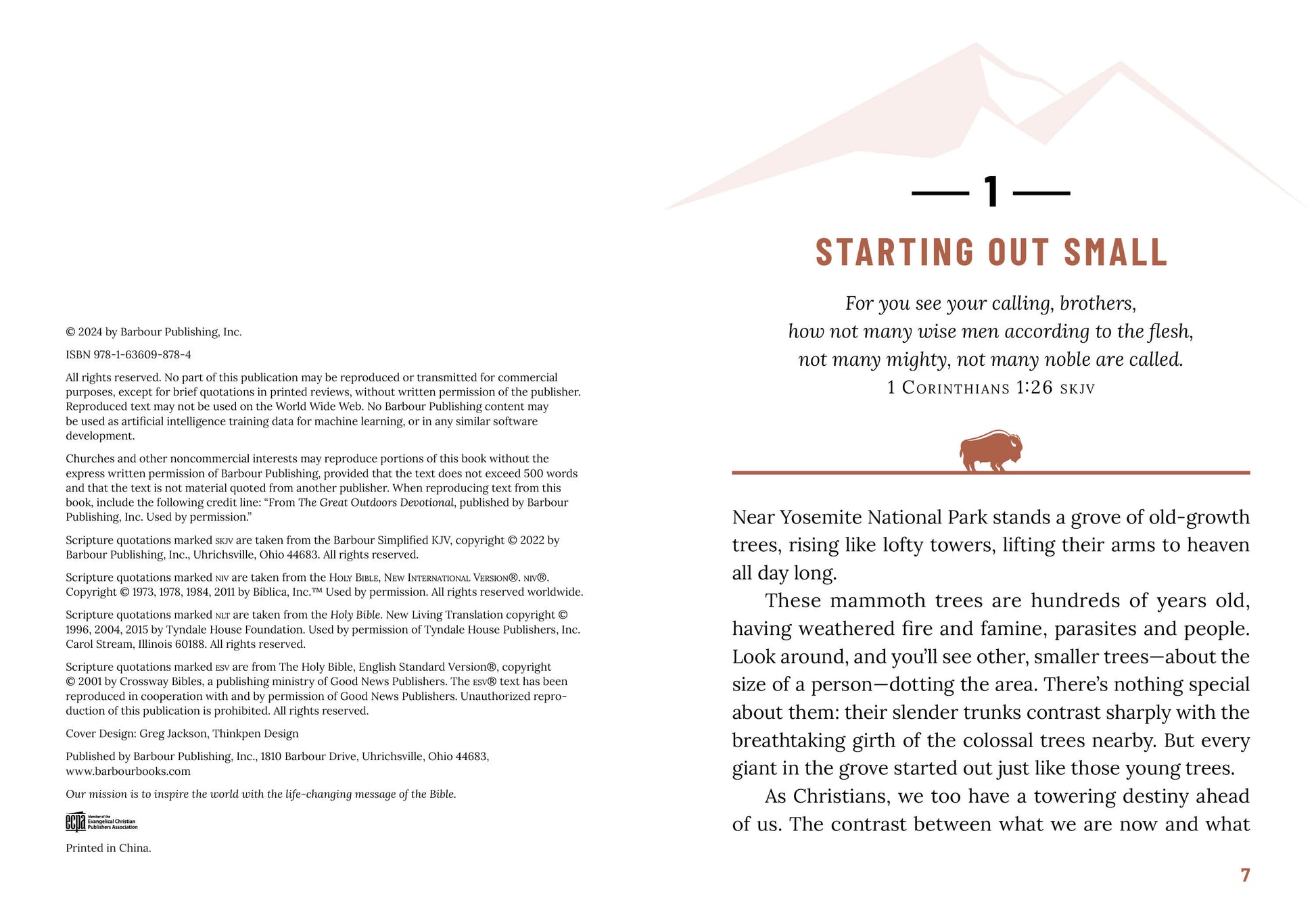 The Great Outdoors Devotional - The Christian Gift Company