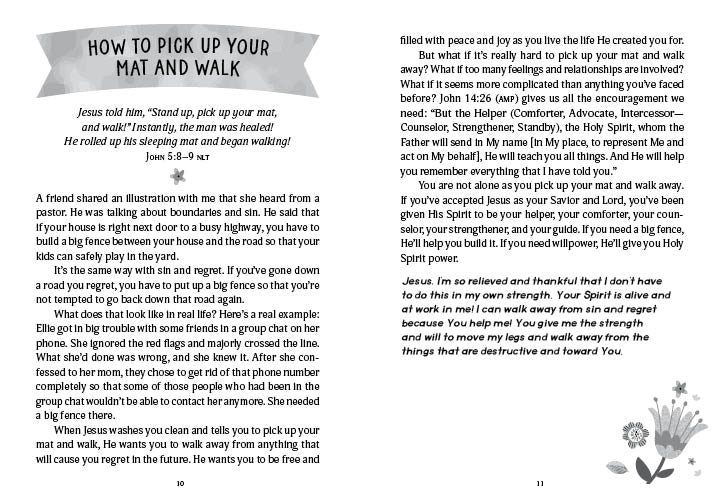 Devotions and Prayers for a "No Regrets" Life (teen girls) - The Christian Gift Company