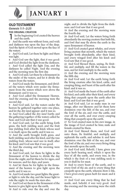 Daily Devotional Bible King James Version [Tangerine Tea Time]