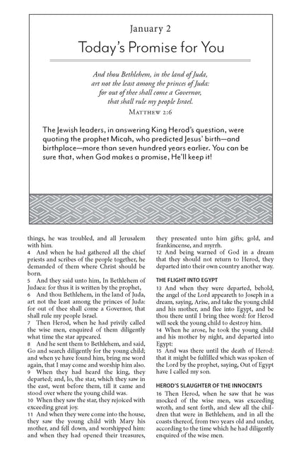 Daily Devotional Bible King James Version [Tangerine Tea Time]