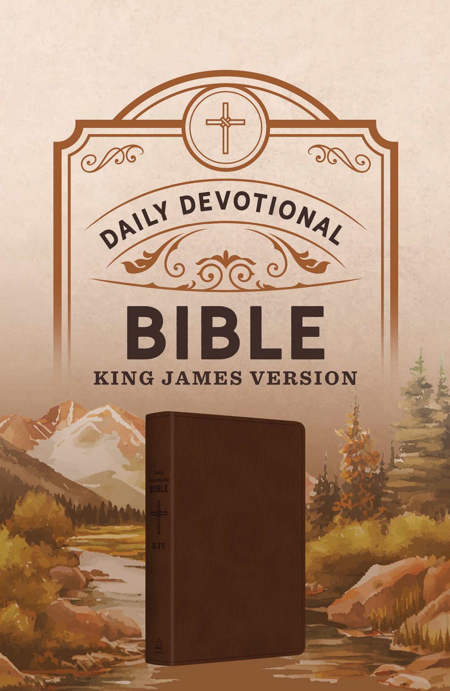 Daily Devotional Bible King James Version [Hickory Cross] - The Christian Gift Company