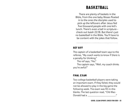 Good, Clean Sports Jokes for Kids! - The Christian Gift Company