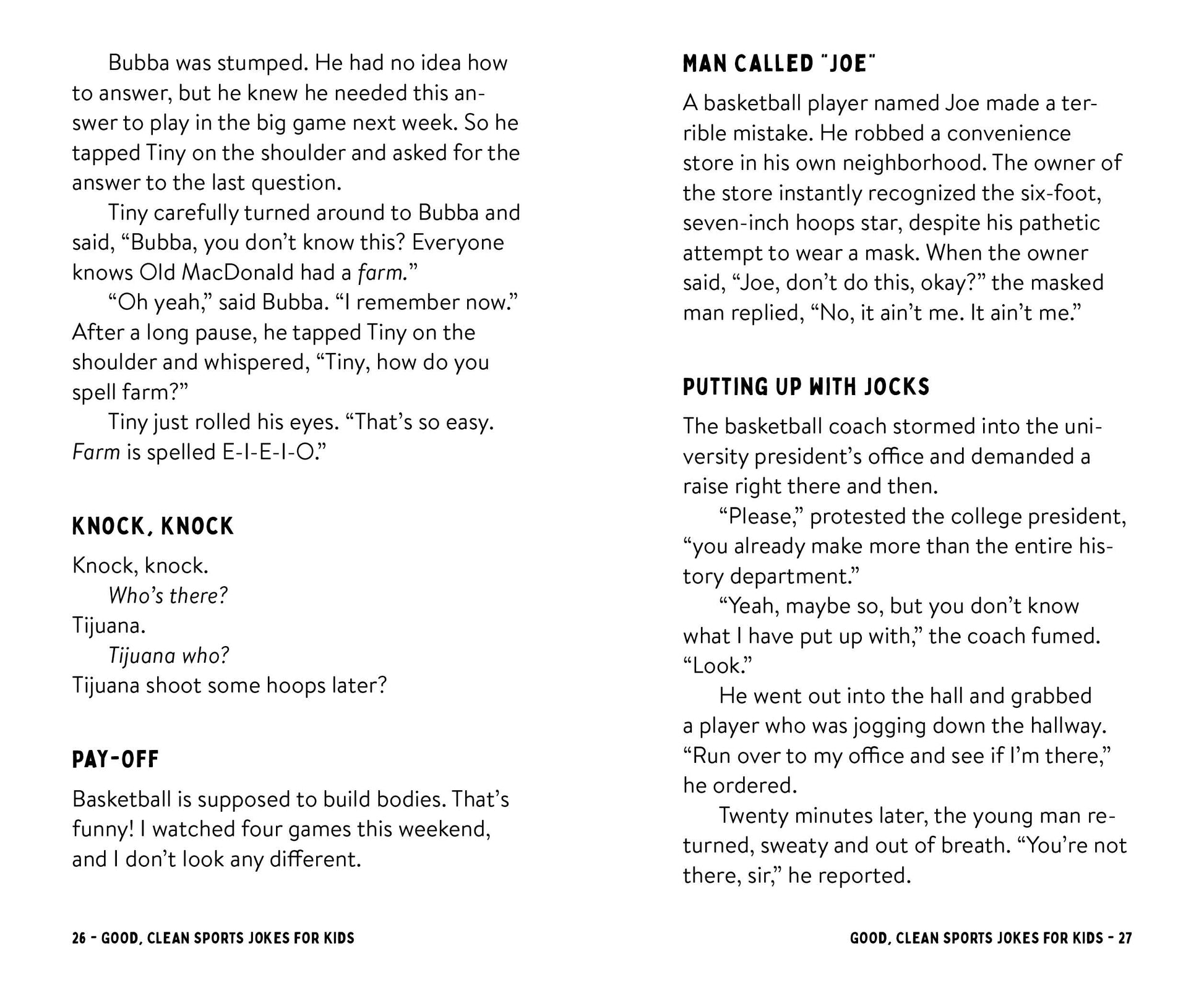 Good, Clean Sports Jokes for Kids! - The Christian Gift Company