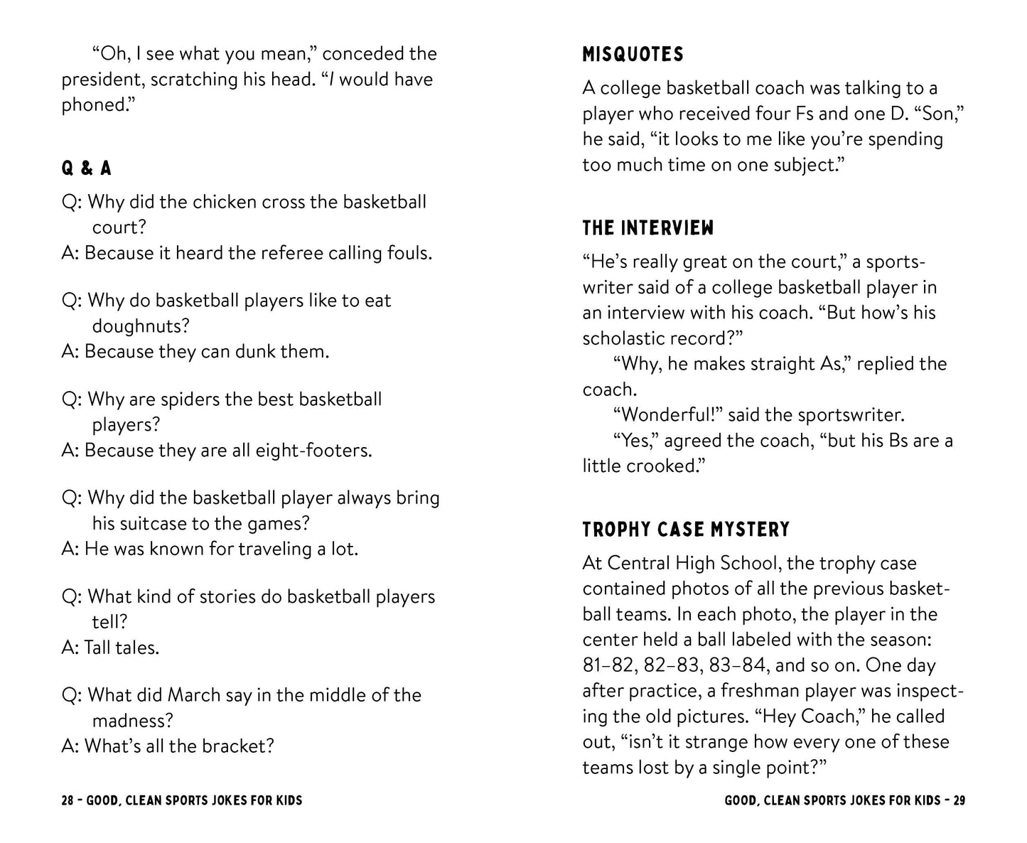 Good, Clean Sports Jokes for Kids! - The Christian Gift Company