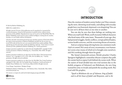 God Is in Control Devotions for Men - The Christian Gift Company