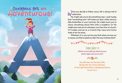 A to Z Devotions for Courageous Girls - The Christian Gift Company