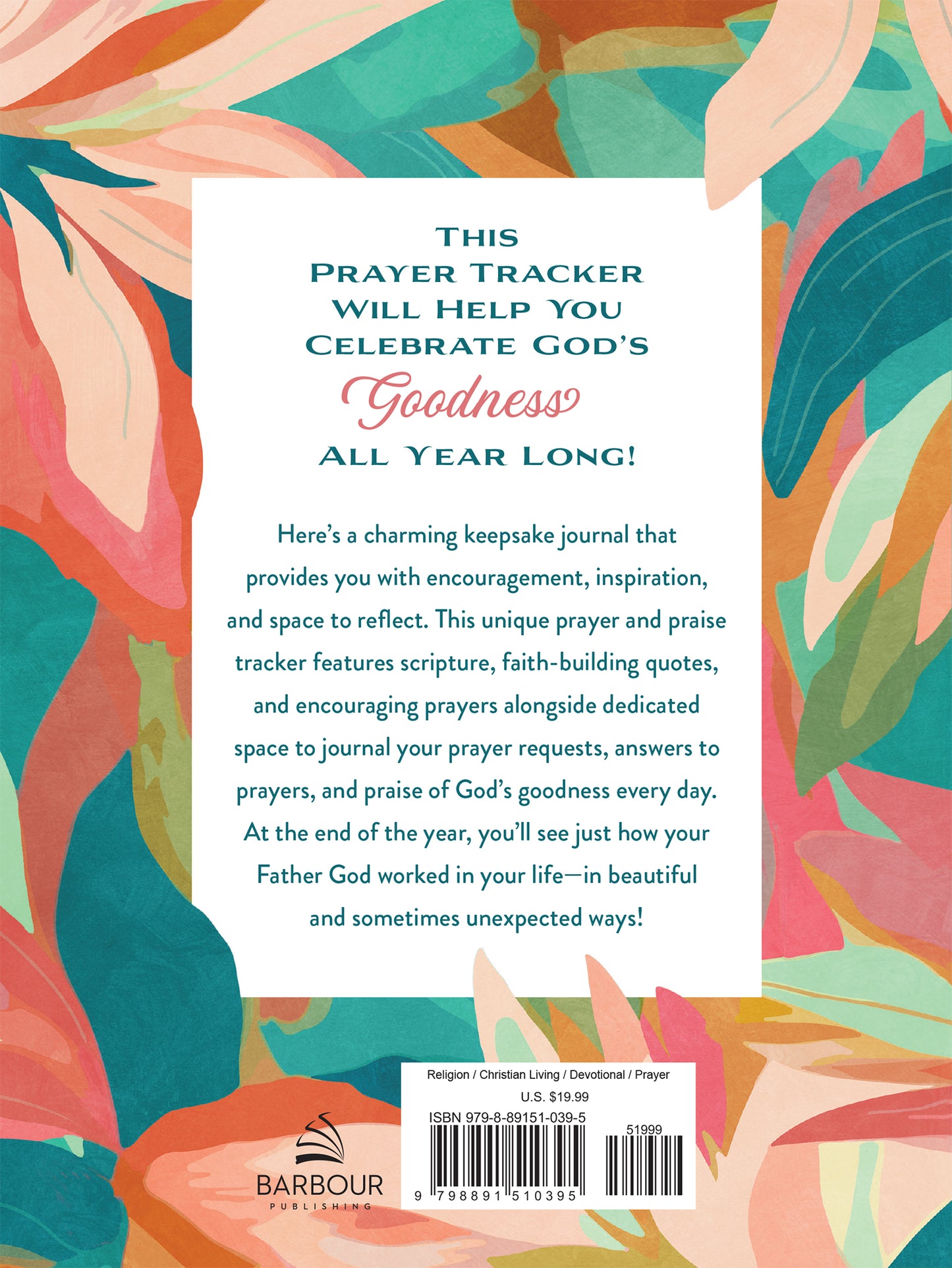 A Year of God's Goodness: A Prayer and Praise Tracker for Women - The Christian Gift Company
