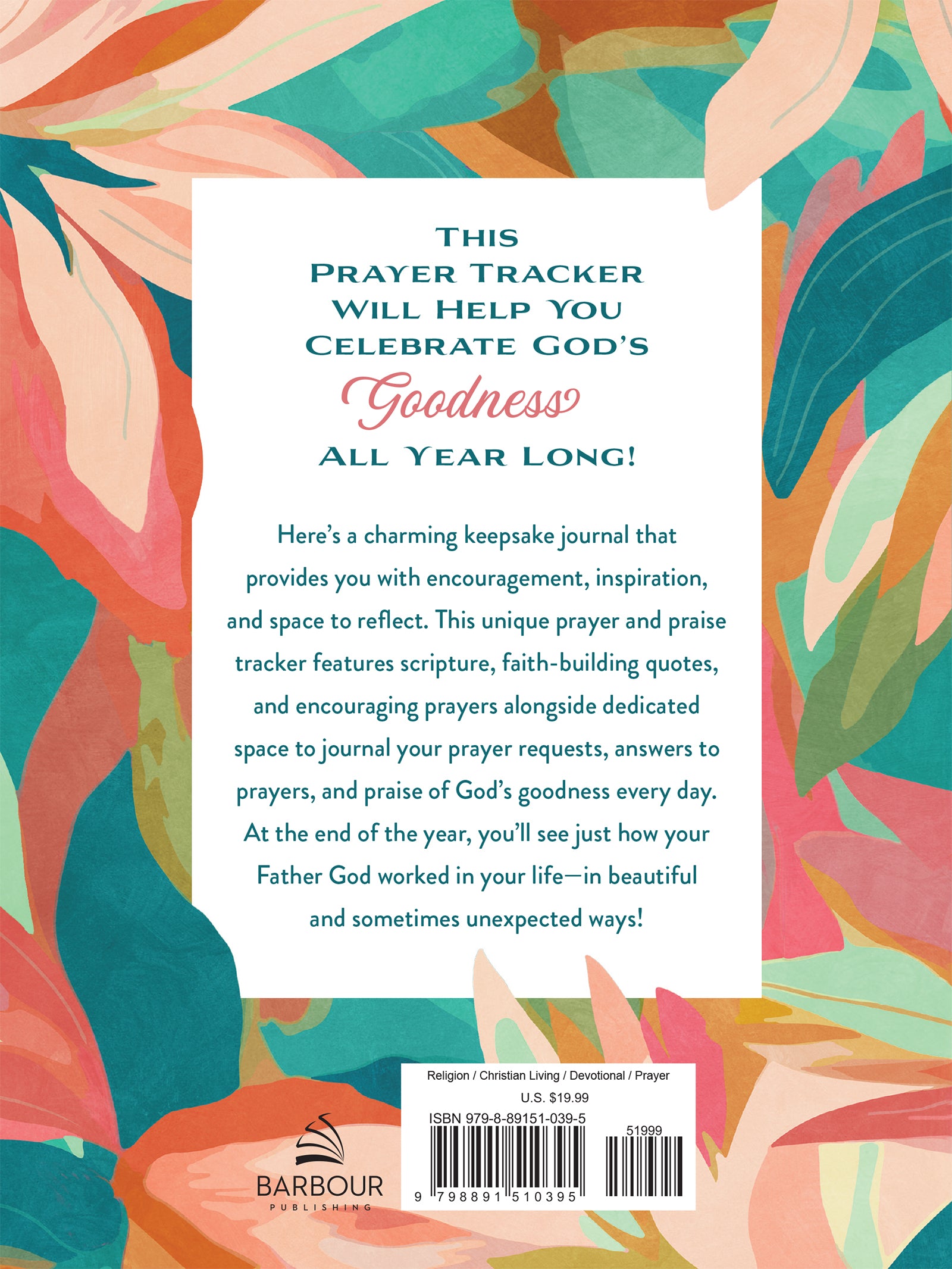 A Year of God's Goodness: A Prayer and Praise Tracker for Women - The Christian Gift Company
