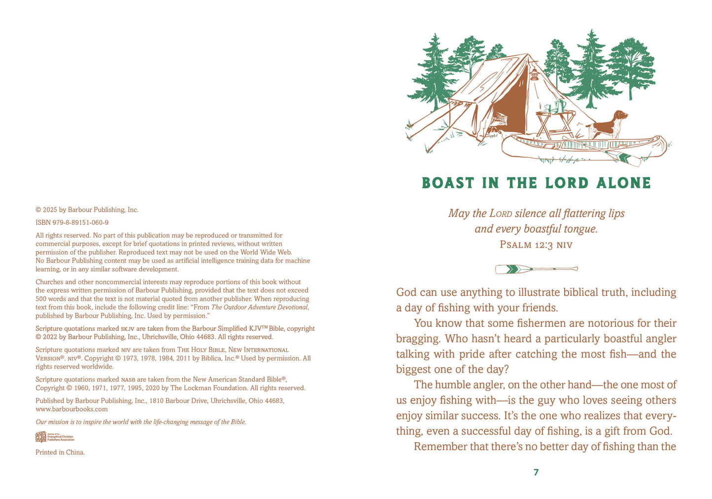 The Outdoor Adventure Devotional - The Christian Gift Company