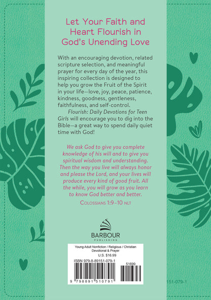 Flourish: Daily Devotions for Teen Girls - The Christian Gift Company