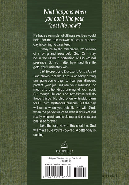 180 Encouraging Devotions for a Man of God - The Christian Gift Company