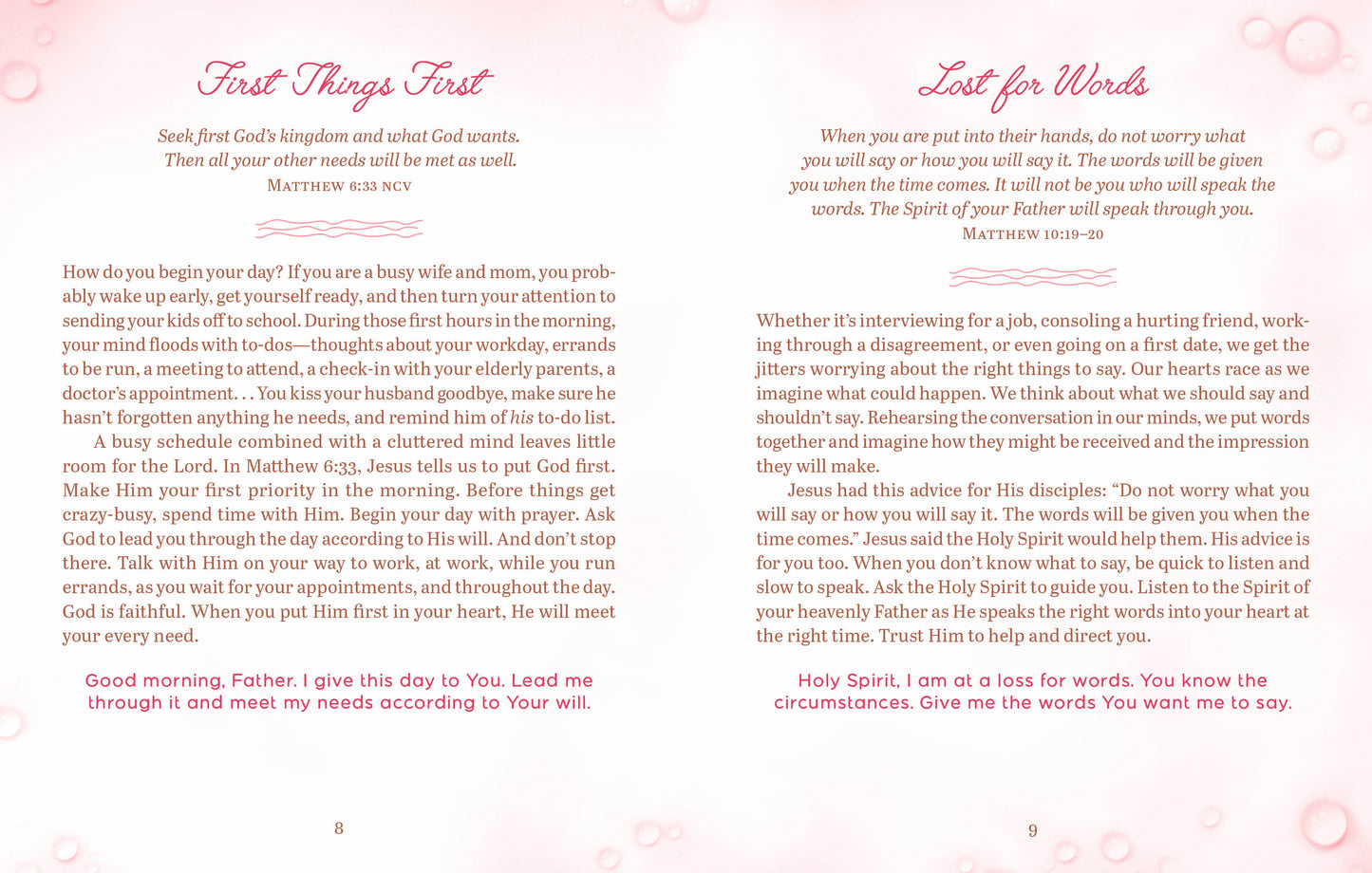 Living Water: Devotional Refreshment for a Woman's Soul - The Christian Gift Company