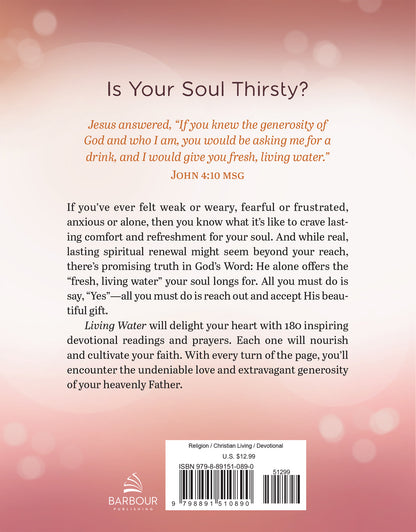 Living Water: Devotional Refreshment for a Woman's Soul - The Christian Gift Company