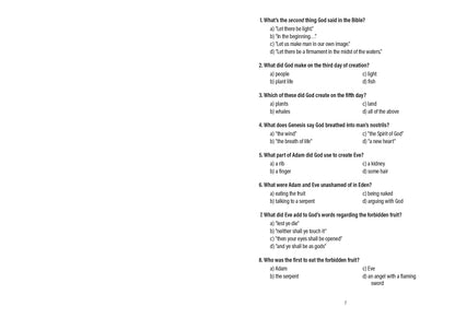 Check Your Bible IQ - The Christian Gift Company