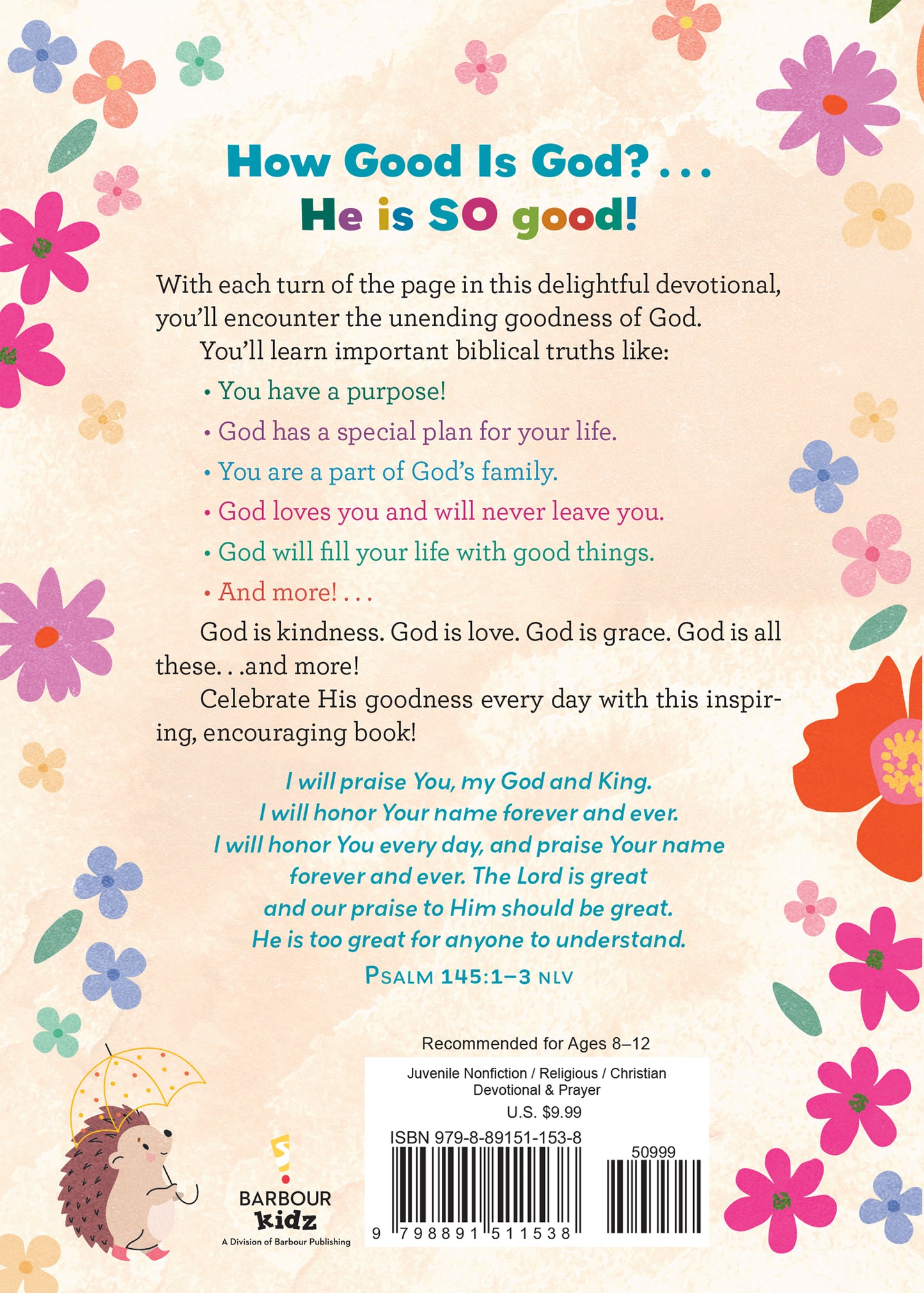 God Is So Good: Devotions and Prayers for Girls - The Christian Gift Company