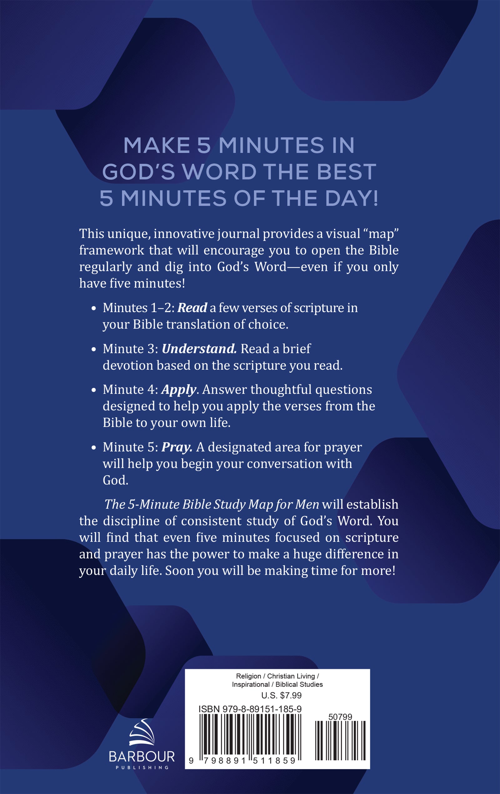 The 5-Minute Bible Study Map for Men - The Christian Gift Company