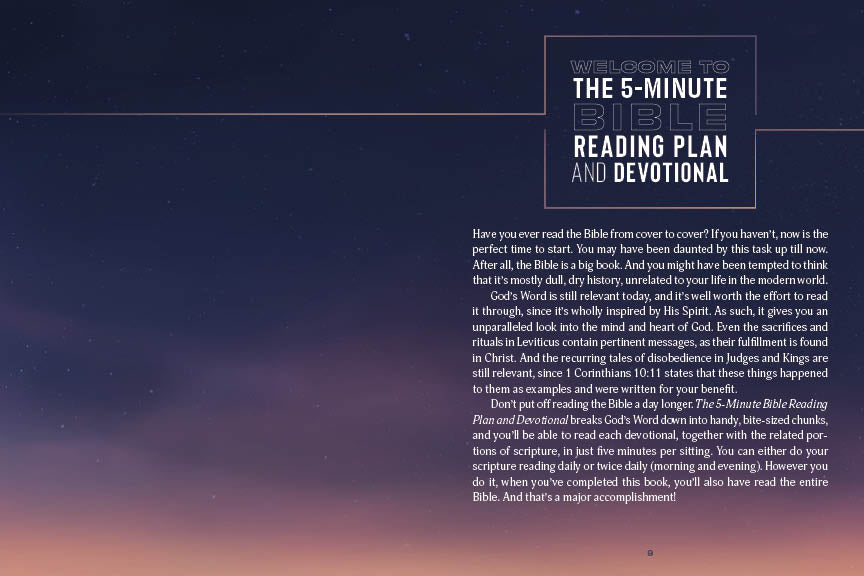 The 5-Minute Bible Reading Plan and Devotional for Men - The Christian Gift Company
