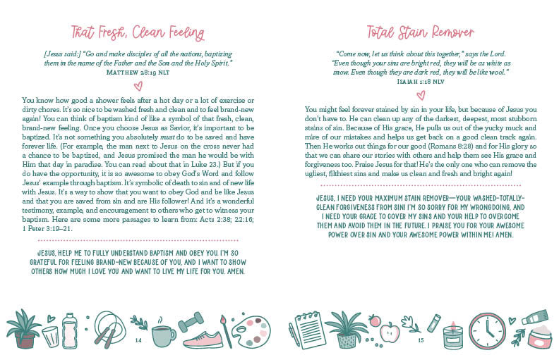 Self-Care Devotions for Teen Girls - The Christian Gift Company