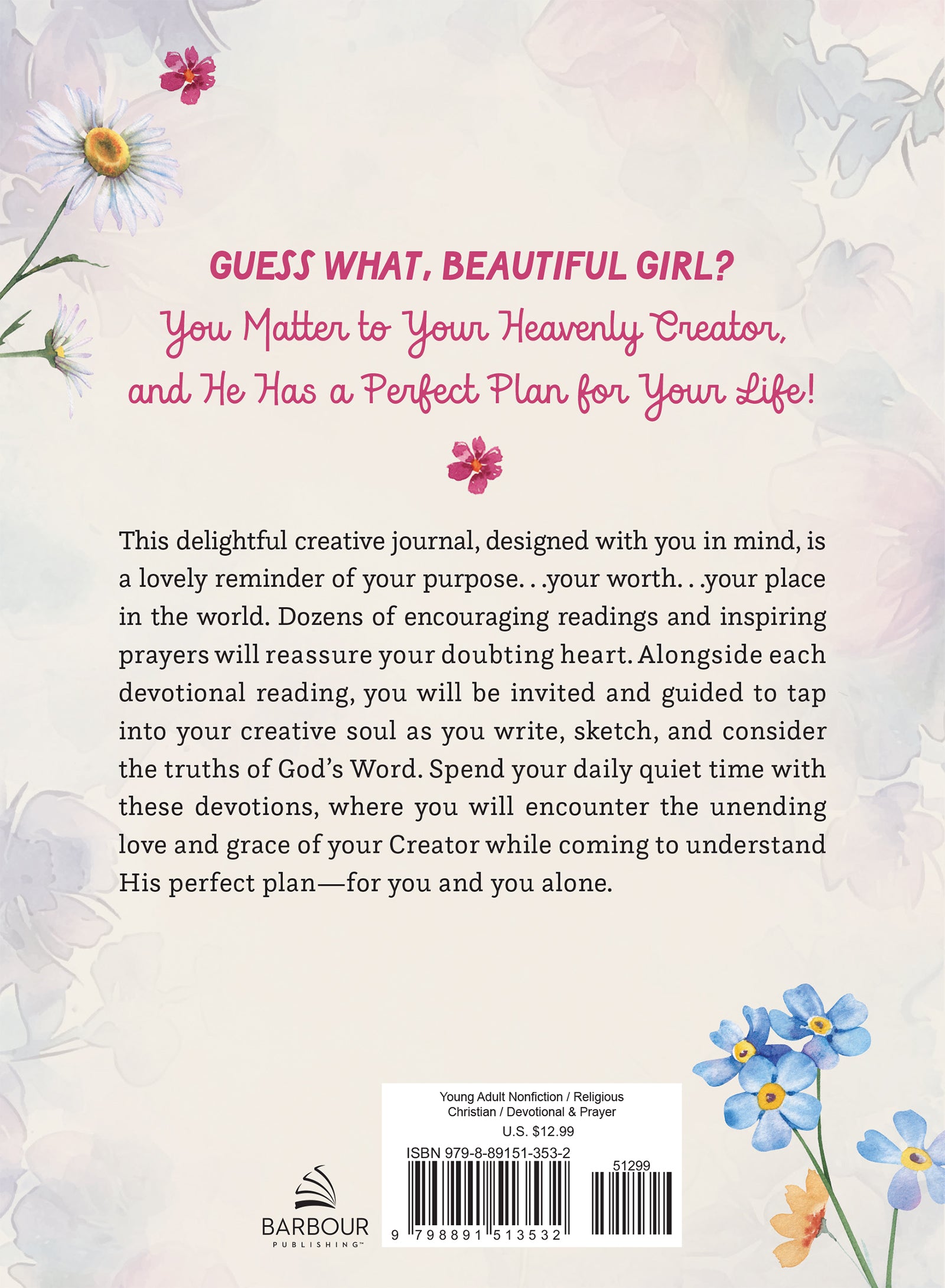 You Matter Creative Devotional Journal for Teen Girls - The Christian Gift Company