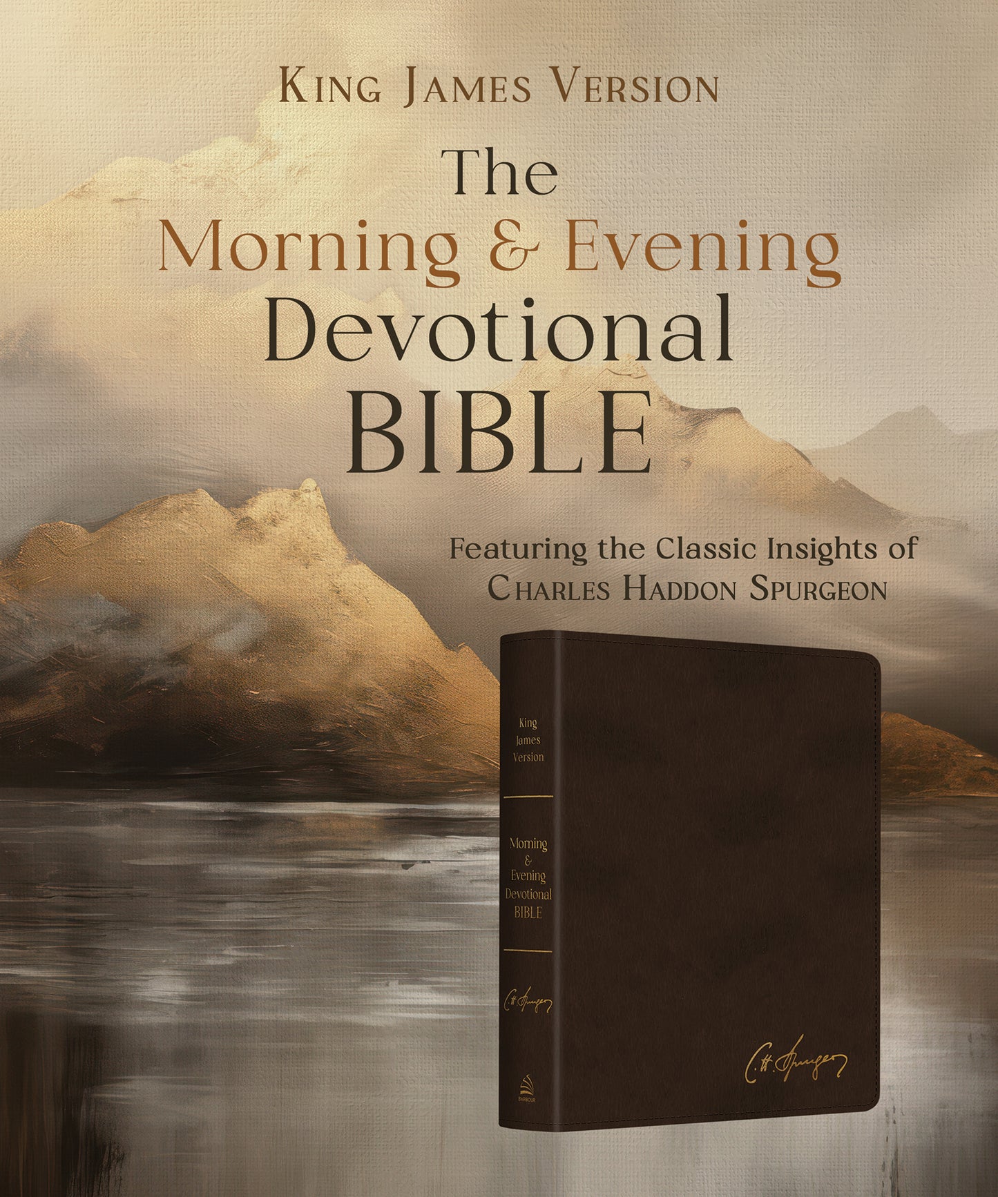 Charles Spurgeon's Morning & Evening Devotional Bible KJV [Espresso Brown Signature]