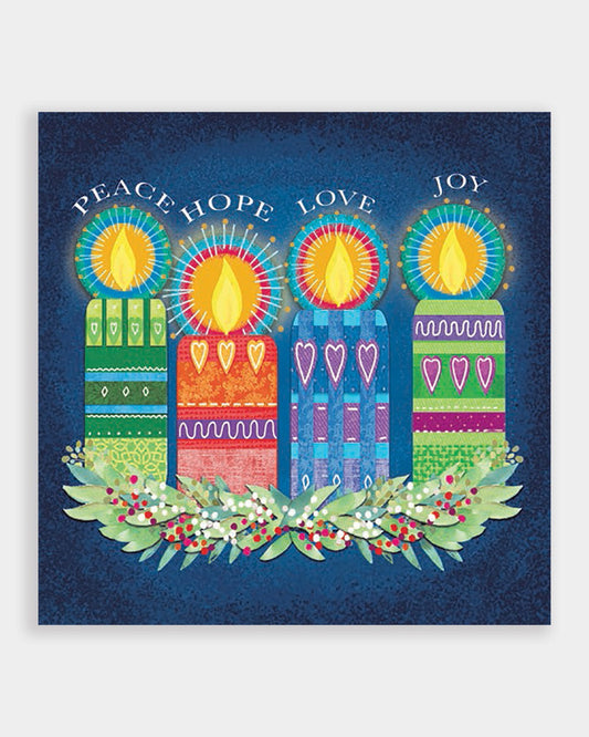 Candlelight Christmas Cards - pack of 10 - The Christian Gift Company