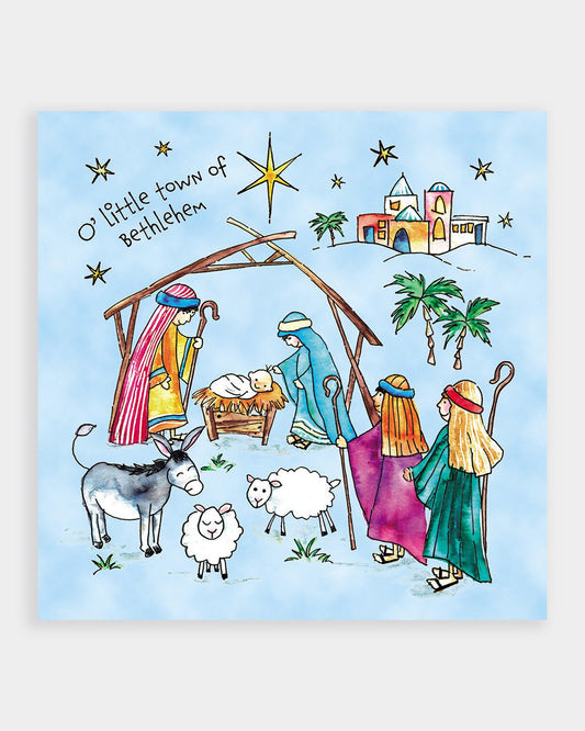 O' Little Town Christmas Cards - pack of 10 - The Christian Gift Company