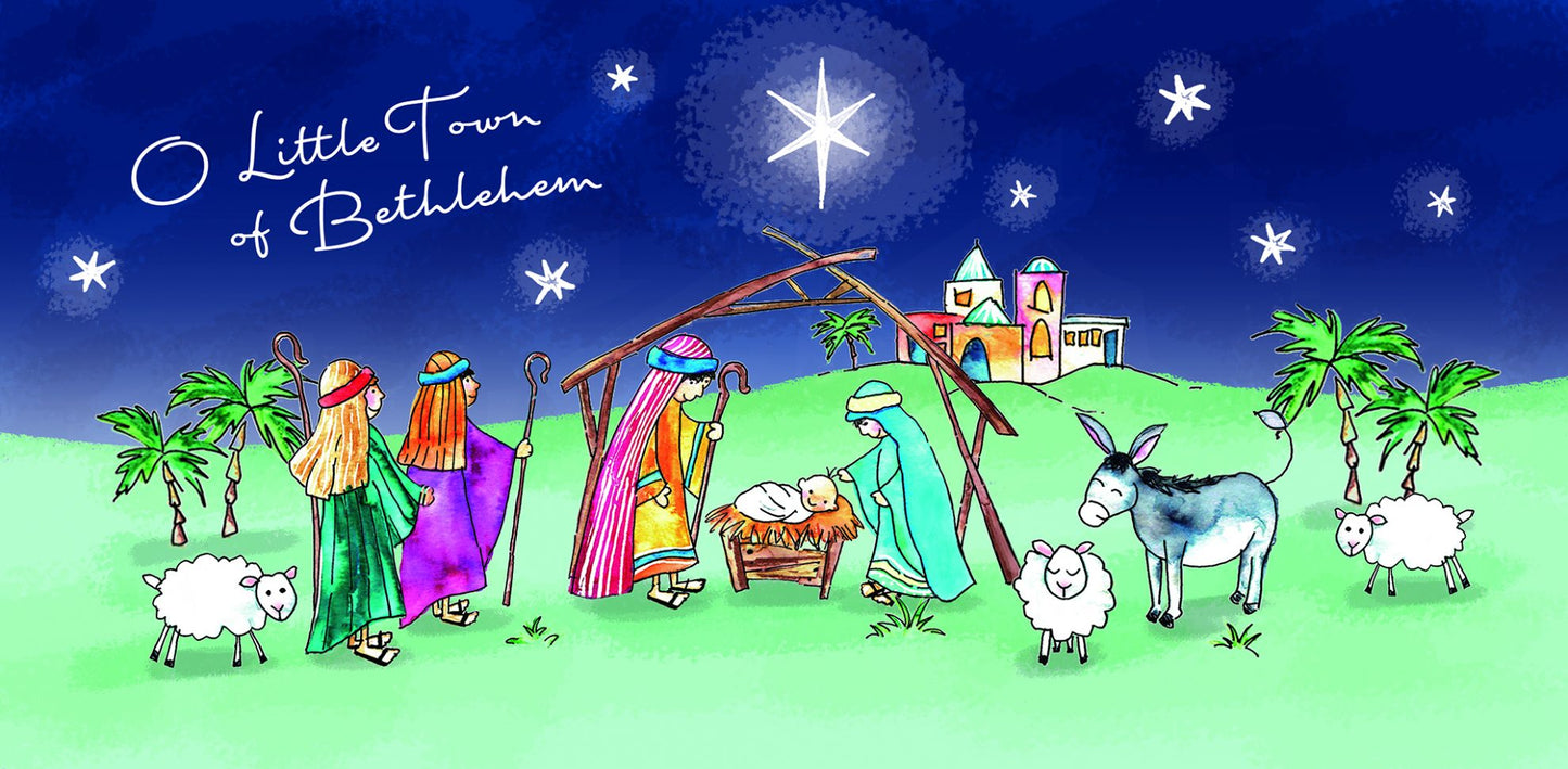 Little Town of Bethlehem Christmas Cards (Pack of 10) - The Christian Gift Company