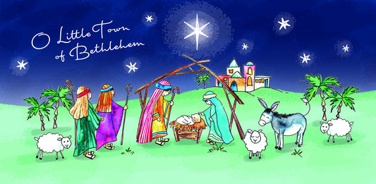 Little Town of Bethlehem Christmas Cards (Pack of 10) - The Christian Gift Company