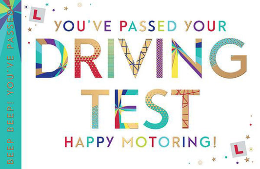 Driving Test Card - Happy Motoring! - The Christian Gift Company