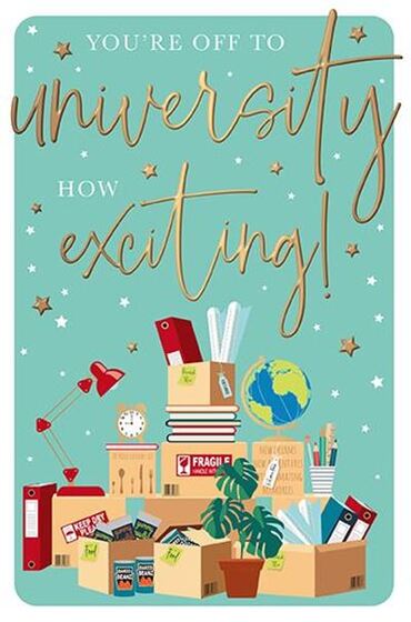 Off to University Card - Belongings - The Christian Gift Company