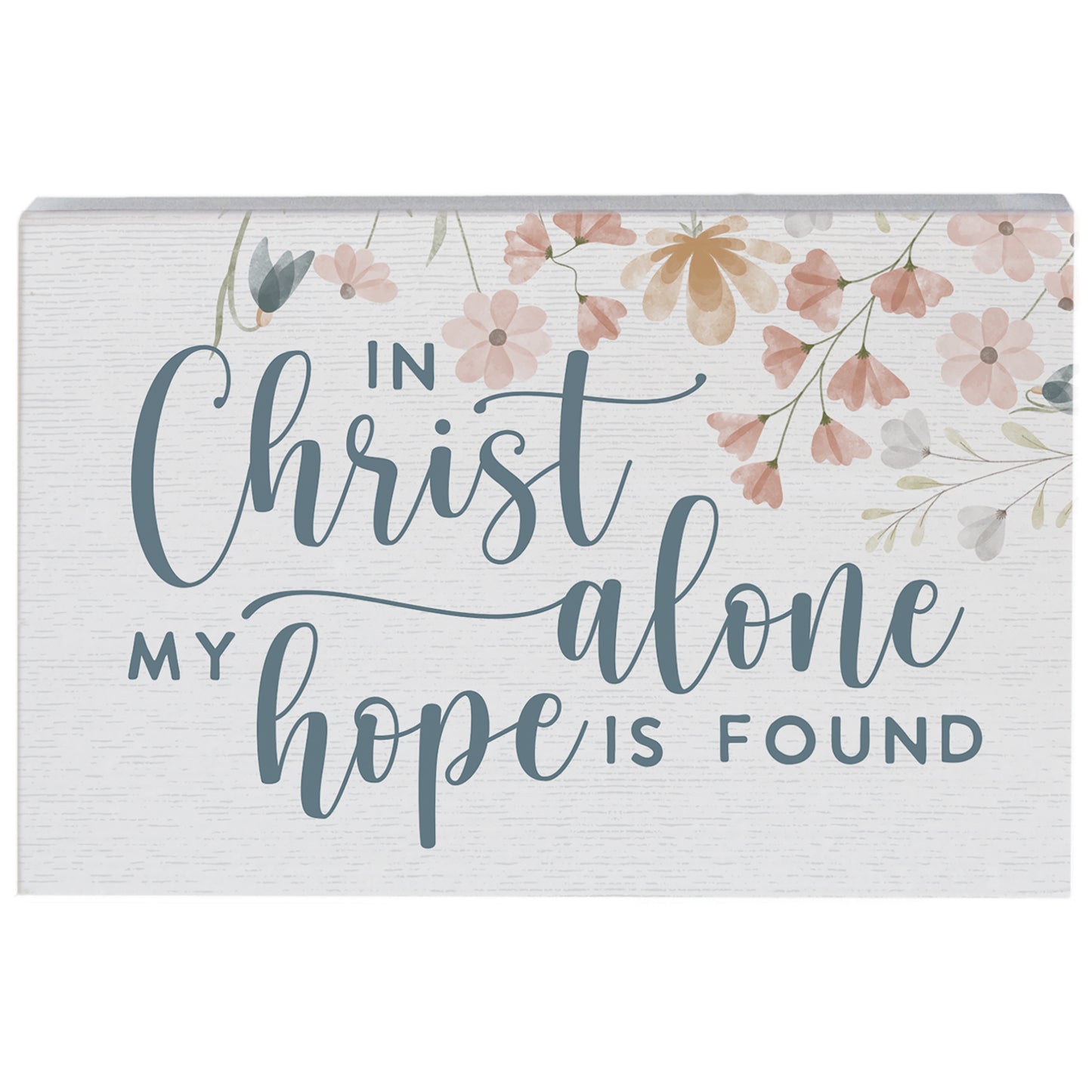 Small Tabletop Plaque - In Christ Alone - The Christian Gift Company