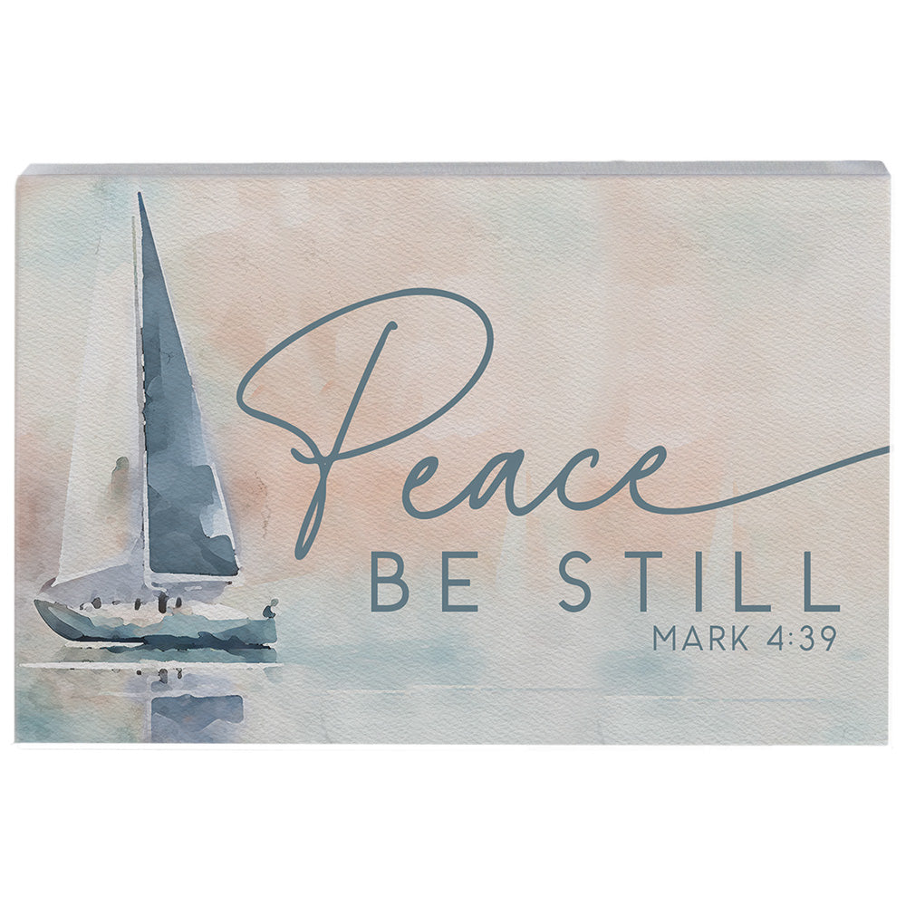 Small Tabletop Plaque - Peace Be Still - The Christian Gift Company