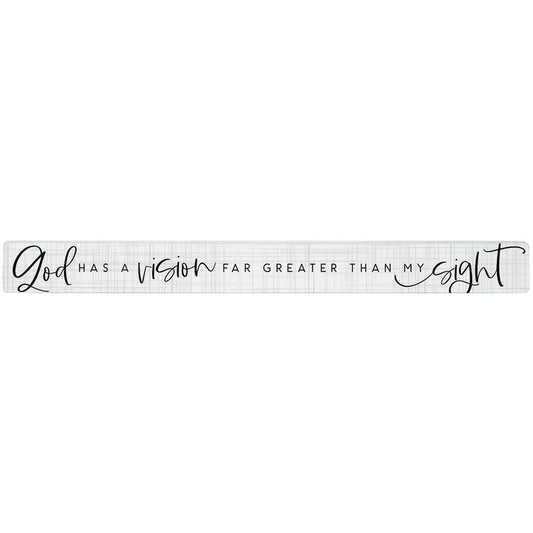 Talking Stick Decor - God Has A Vision - The Christian Gift Company