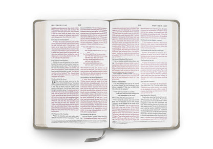 ESV Thinline Bible, Red Letter (TruTone, Stone, Branch Design) - The Christian Gift Company