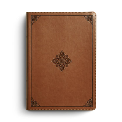 ESV Study Bible (TruTone, English Saddle, Ornament Design) - The Christian Gift Company