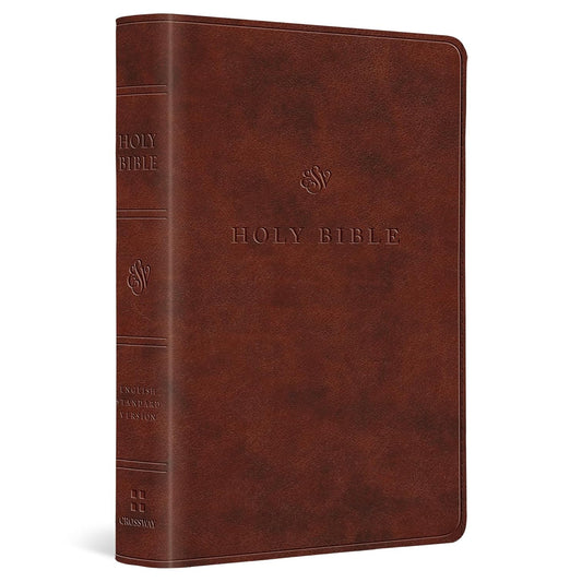 ESV Value Large Print Compact Bible (TruTone, Chestnut Brown)
