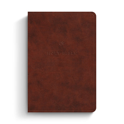 ESV Value Large Print Compact Bible (TruTone, Chestnut Brown) - The Christian Gift Company