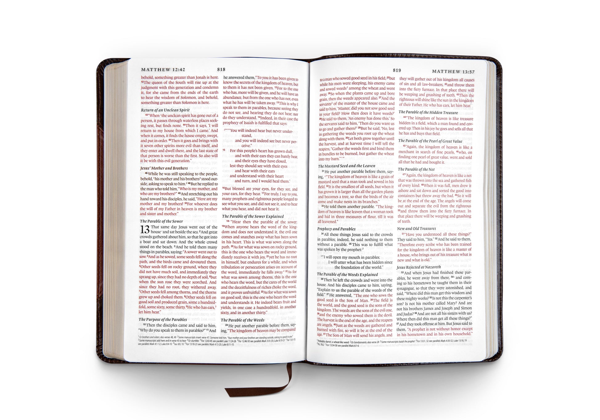 ESV Thinline Bible (TruTone, Brown/Cordovan, Portfolio Design) - The Christian Gift Company
