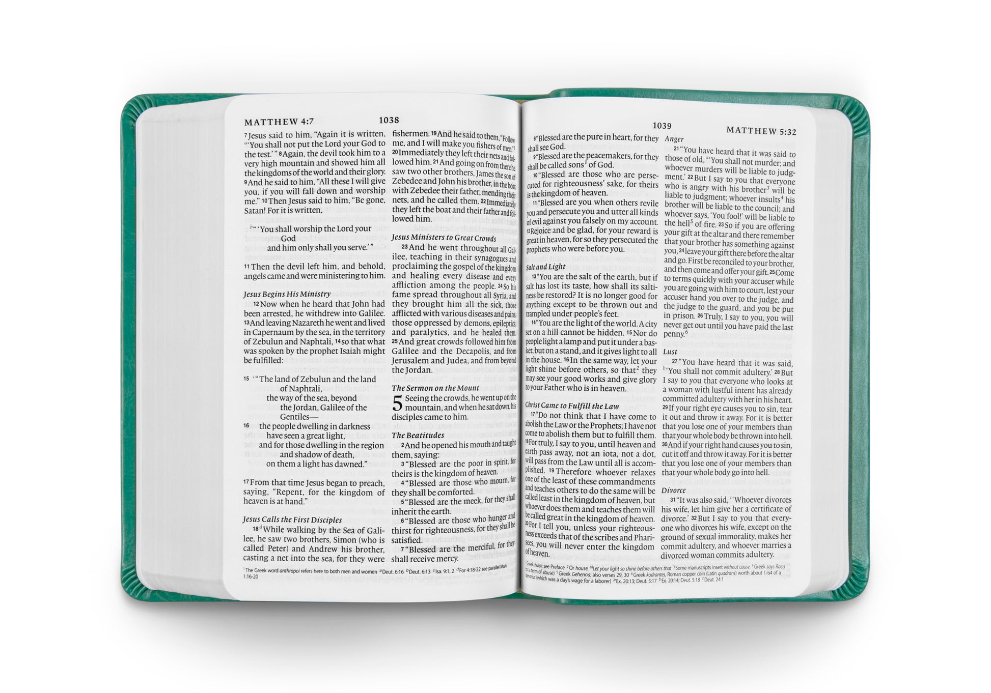 ESV Value Large Print Compact Bible, TruTone®, Teal - The Christian Gift Company
