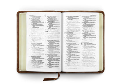 ESV Compact Bible, TruTone®, English Saddle - The Christian Gift Company