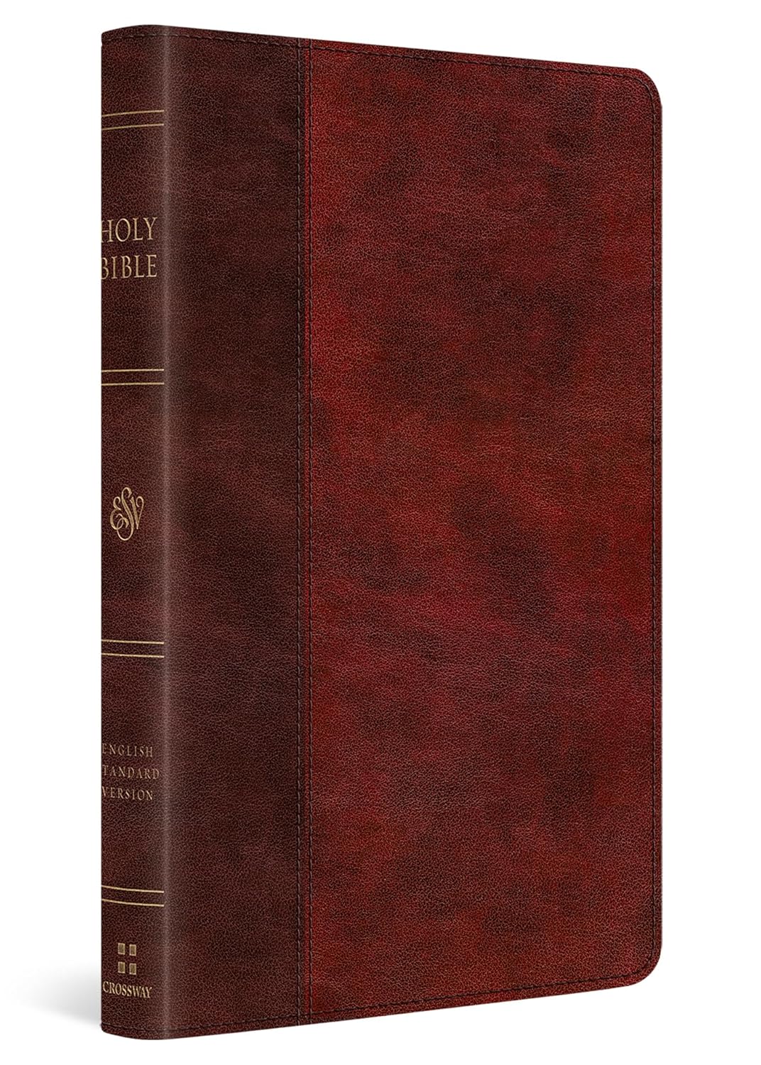ESV Large Print Thinline Bible, TruTone®, Burgundy/Red