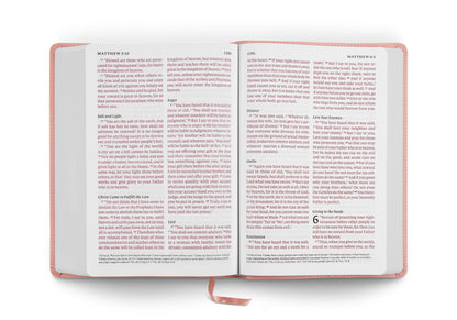 ESV Giant Print Bible, Red Letter, TruTone®, Blush Rose - The Christian Gift Company