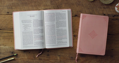 ESV Giant Print Bible, Red Letter, TruTone®, Blush Rose - The Christian Gift Company